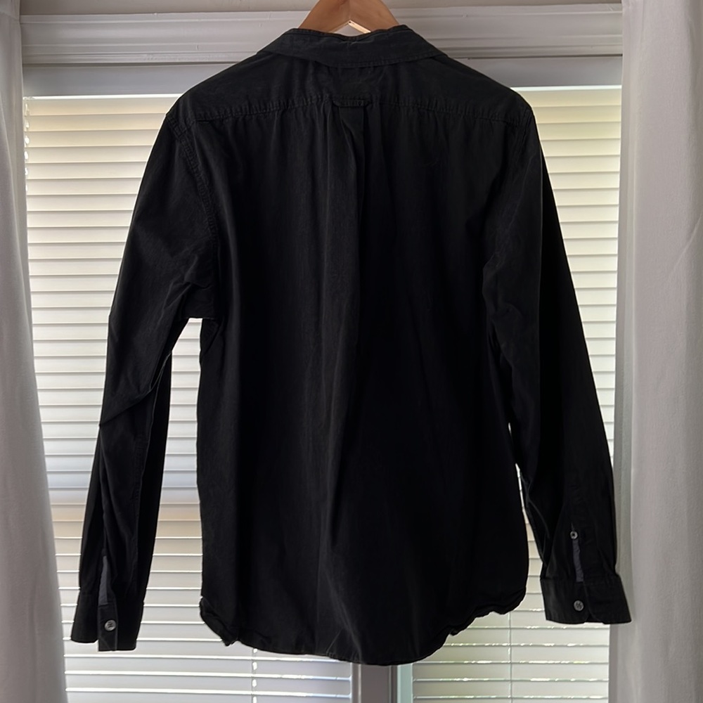 Mens American Eagle XL charcoal button down - Picture 4 of 5